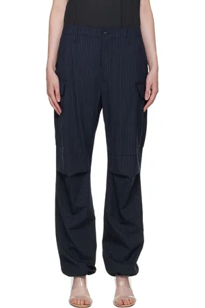 RAG&BONE Navy & White Sands Trousers