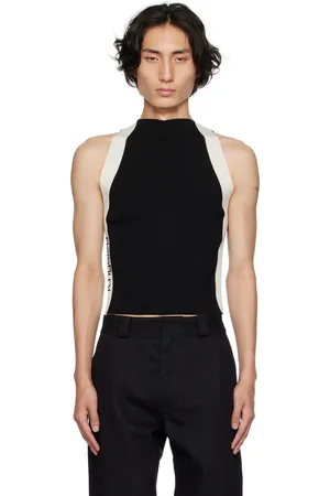 K.NGSLEY Black Banded Tank Top