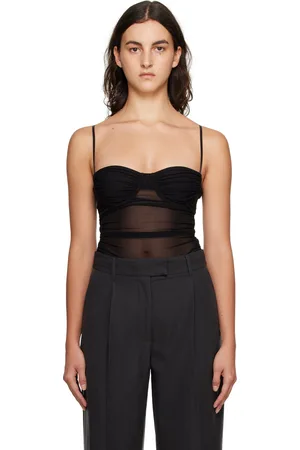 C&m Camilla And Marc Black Marjorelle Bodysuit