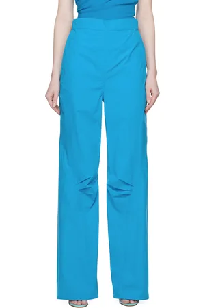 Wynn Hamlyn Blue Elasticized Trousers