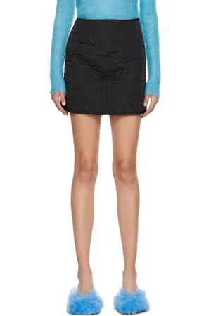 Nina Ricci Black Quilted Miniskirt
