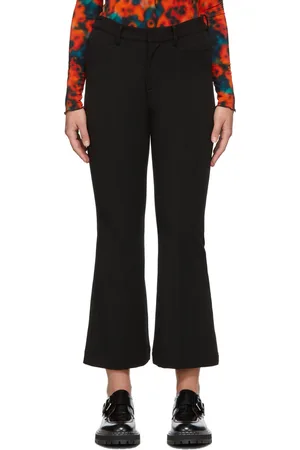 Proenza Schouler Black White Label Crepe Flare Trousers