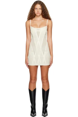 DION LEE White Oblique Minidress