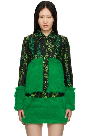 Shuting Qiu Black & Floral Jacket
