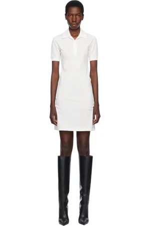 Courrèges Off-White Piqué Polo Minidress