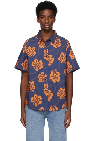 Wynn Hamlyn Orange & Blue Miranda Shirt