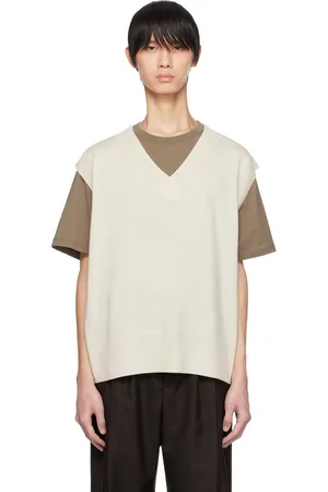 Mark Kenly Domino Tan Off-White Kalvin Vest