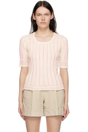 See by Chloé White Scoop Neck Top