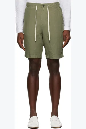 Vince Khaki Lightweight Hemp Shorts