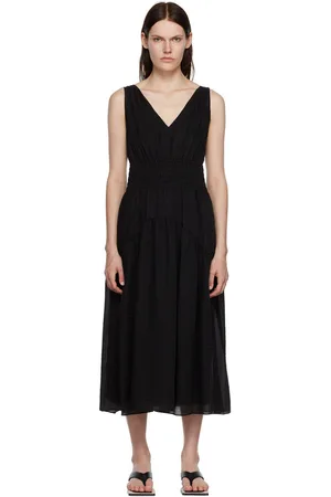 Vince Smocked Midi Dress