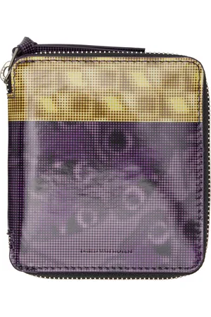 DRIES VAN NOTEN Purple & Yellow Zip Wallet