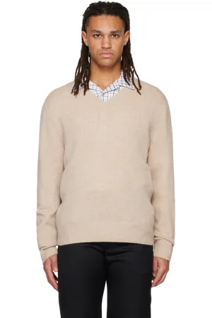 Vince Beige V-Neck Sweater