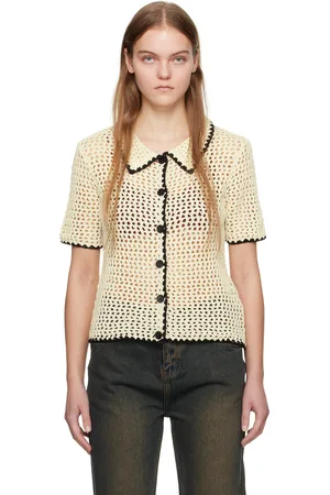Wynn Hamlyn Off-White Spread Collar Shirt