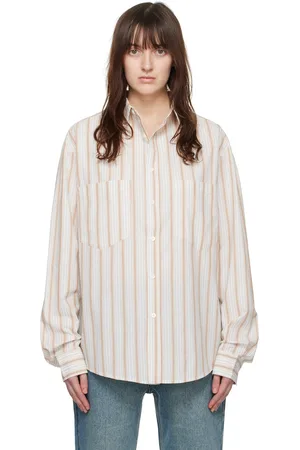 Wynn Hamlyn Off-White & Brown Patch Pocket Shirt