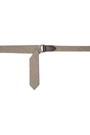 DRIES VAN NOTEN Beige Tie Belt