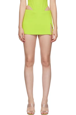 Miaou Green Micro Miniskirt