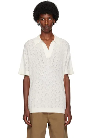 King & Tuckfield Off-White Lightweight Polo
