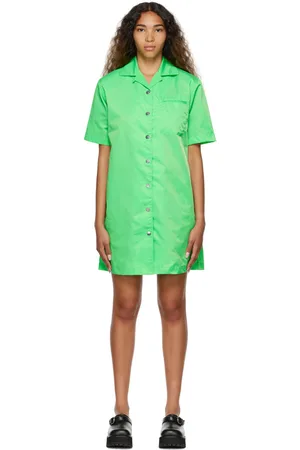 REMAIN Birger Christensen Green Storm Minidress