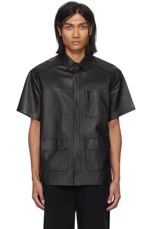 RTA Pocket Leather Shirt