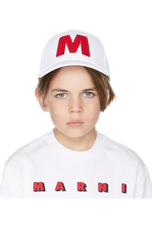 Marni Kids White Logo Cap