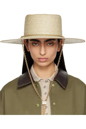 RAG&BONE Beige Jacque Boater Hat