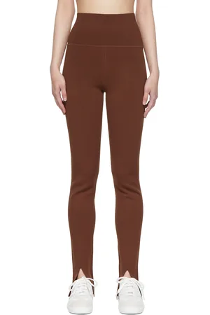 Victoria Beckham Brown Body Split Front Leggings