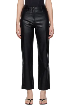 Miaou Black Junior Faux-Leather Pants