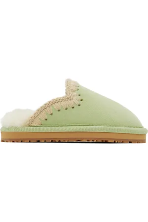 Mou SSENSE Exclusive Kids Green Slippers
