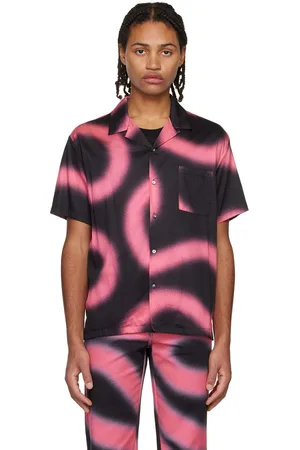Double Rainbouu Black & Pink Printed Shirt