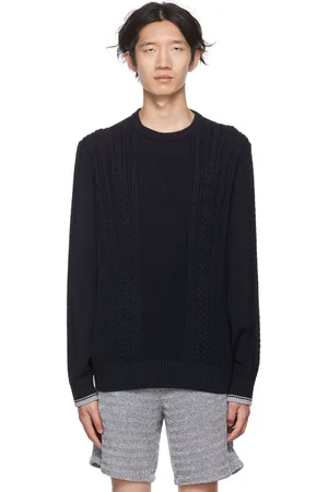 Vince Navy Cable Sweater