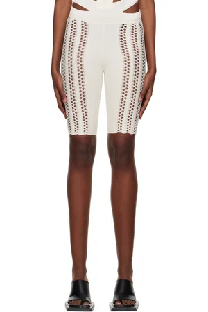 DION LEE White Column Shorts