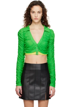 SIMON MILLER Green Nata Long Sleeve T-Shirt