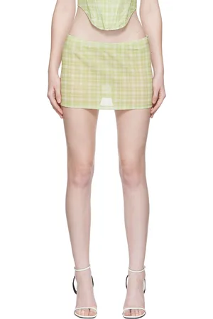 Miaou Green Fig Miniskirt