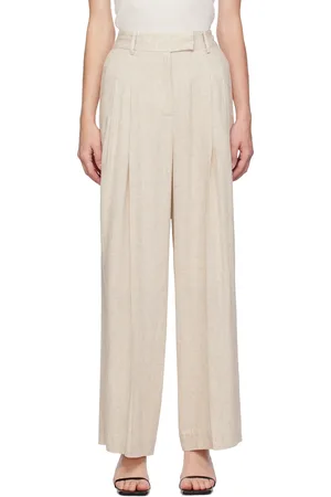 By Malene Birger Beige Cymbaria Trousers