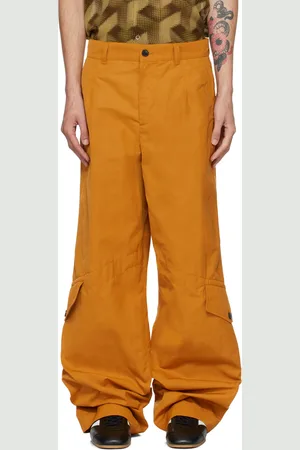DRIES VAN NOTEN Yellow Wide Cargo Pants