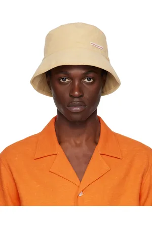 Stockholm Surfboard Club SSENSE Exclusive Beige Corduroy Bucket Hat