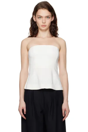 CO Off-White Bustier Tube Top