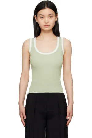 Elleme Green Scoop Neck Tank Top