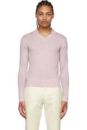 Lukhanyo Mdingi SSENSE Exclusive Purple Wool Polo