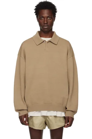 FEAR OF GOD Tan Polyester Polo
