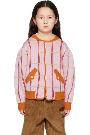 Ligne Noire Kids Pink Check Bomber Jacket