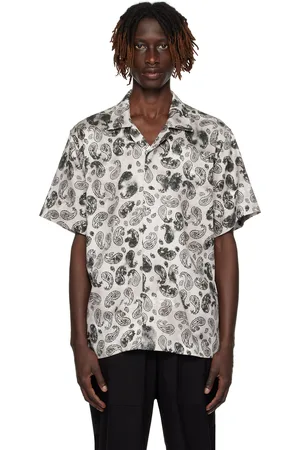 Saturdays NYC Gray York Paisley Shirt