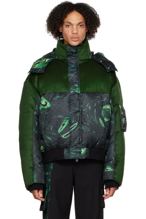 Feng Chen Wang Black & Lacquerware Down Jacket