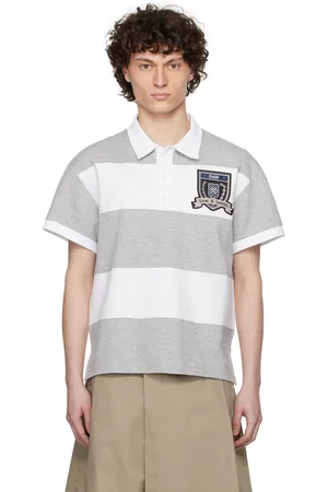 Kennel & Schmenger White & Gray Paneled Polo