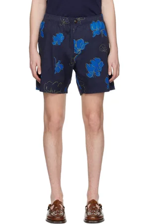 Saturdays NYC Blue Sig Zane Edition Ambrose Mānoa Shorts