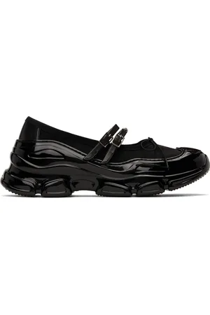 Simone Rocha Black Mesh Tracker Ballerina Sneakers