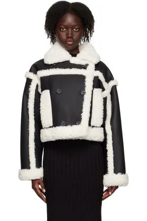 Stand Studio Black Kristy Faux-Leather Jacket