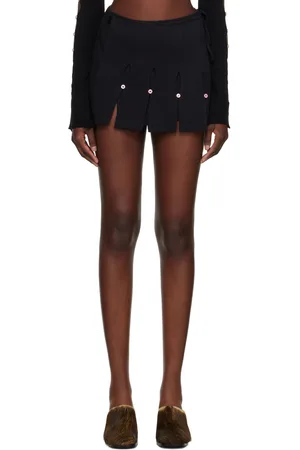 RUI Black Cutout Miniskirt