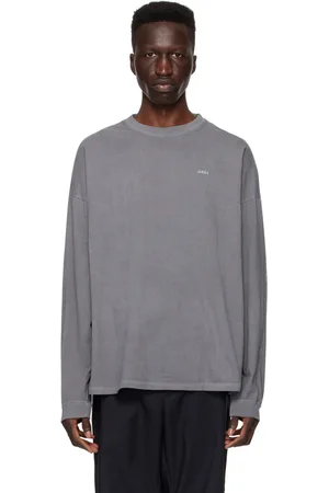 JIEDA Gray Overdyed Long Sleeve T-Shirt