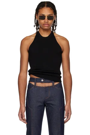 K.NGSLEY SSENSE Exclusive Black MSB Racer Tank Top